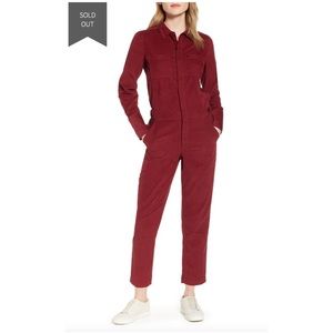 Lou & Grey Corduroy Utility Jumpsuit Small